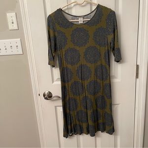 Natural Life Green Blue Medium Dress